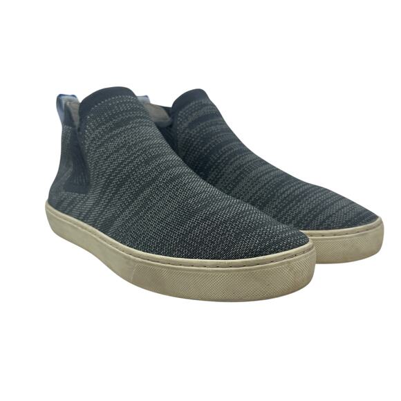 Rothy's The Chelsea Knitted Ankle Sneaker Boots‎ Graphite Melange Gray Size 9 - Picture 2 of 13
